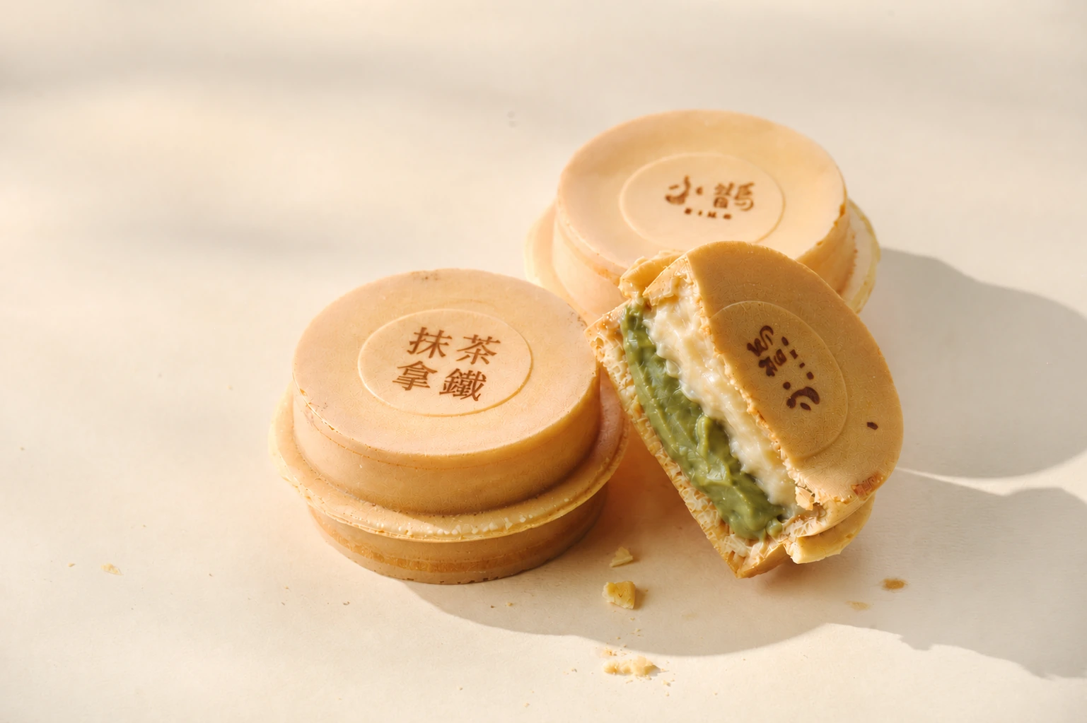 靜岡抹茶拿鐵車輪餅產品照